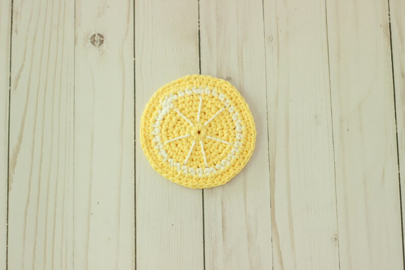 Crochet Fruits Coaster Set, Citrus Drink Coasters, Crochet Summer Coasters, Lemon Coaster, Grapefruit Coaster, Orange Coaster, Watermelon image 3