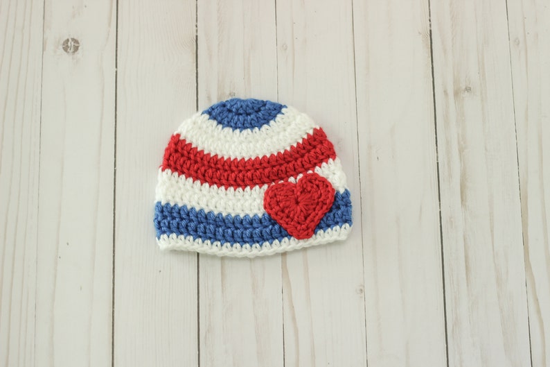 4th of july baby hats
