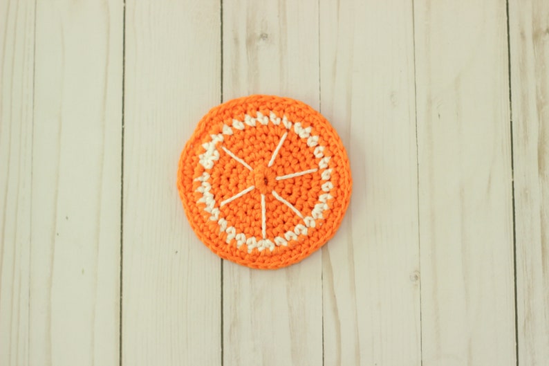 Crochet Fruits Coaster Set, Citrus Drink Coasters, Crochet Summer Coasters, Lemon Coaster, Grapefruit Coaster, Orange Coaster, Watermelon image 6