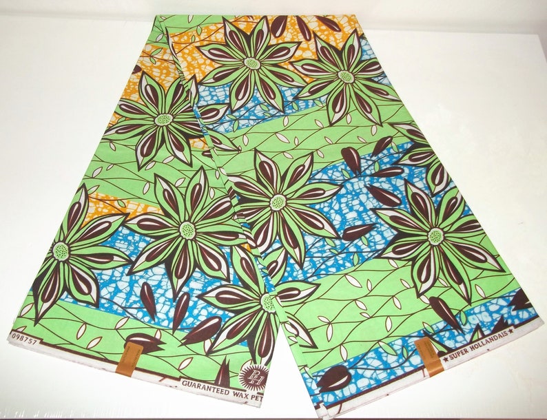 African print fabric Ankara African clothing 3 yards Wax Print Fabric