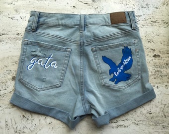 Custom Painted Jean Jacket - Georgia Southern
