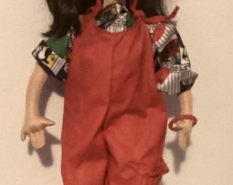 Mattel Hot Looks Stacey Vintage Doll With Outfit Red Overall - 45 CM X 15 CM
