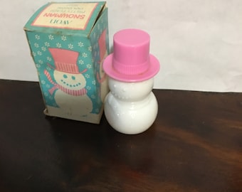 Avon Snowman Pretty Peach Cologne Perfume