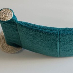 Katzen Hängematte, Kratzbaum, Kuscheliges weiches Katzenbett - Einzigartiges Geschenk für Katzenliebhaber, Wandmontiertes Katzenregal, Sitzstange, Katzenhängematte - Grün
