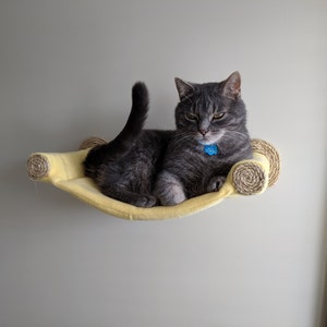Katzenhängematte, Katzenbaum, Katzenbaum, Katzenbaum, Katzenbaum, Katzenbaum, Katzenbaum, Katzenbaum, Hängematte, Katzenhängematte, Katzenbaum, Geschenk für Katzenliebhaber - Gelb