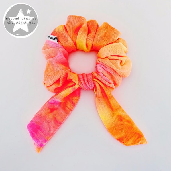 Sherbert Tie Dye Scrunchie / Pink and Orange Tie Dye Scunchie / Orange Tie Dye Scrunchie / Pink Tie Dye Scrunchie / Pastel Tie Dye Scrunchie