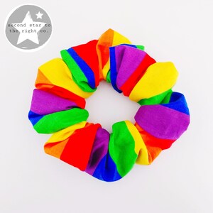 Rainbow Pride Scrunchie / Rainbow Scunchie / Pride Scrunchie / Stripe Scrunchie / Pride Rainbow Scrunchie / Multi Color Scrunchie / LGBTQ+