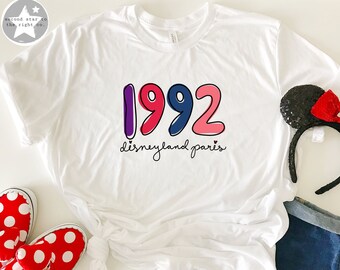 Disneyland Paris 1992 Shirt / Disneyland Paris Shirt / Disney Paris Shirt / 1992 Disneyland Paris Shirt / Disney Shirt /Disneyland Paris Tee