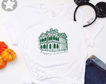 999 Happy Haunts Shirt / Haunted Mansion Halloween Tee /  Haunted Mansion Shirt / Haunted Mansion Haunts Tee / Happy Haunts Ghost Host Shirt