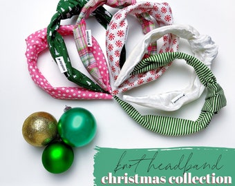 Knot Headband Christmas Collection / Christmas Headband / Knot Headband / Festive Headband / Holiday Headband / Trendy Headband / Headband