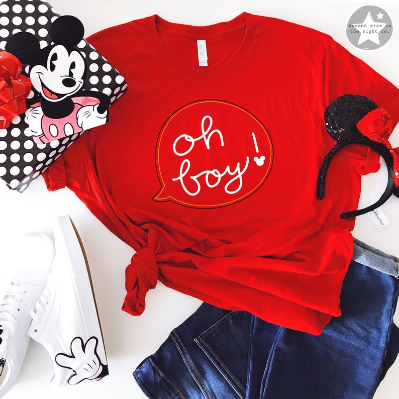 Oh Boy Shirt / Disney Mickey Mouse Quote Shirt / Oh Boy Tee / Etsy