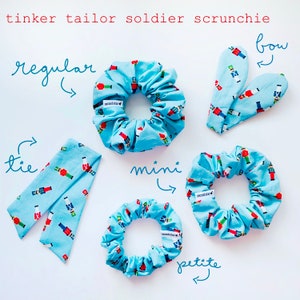 Tinker Tailor Soldier Scrunchie / Nutcracker Scunchie / Christmas Nutcracker Scrunchie / Soldier Scrunchie / Christmas Toy Soldier Scrunchie image 2