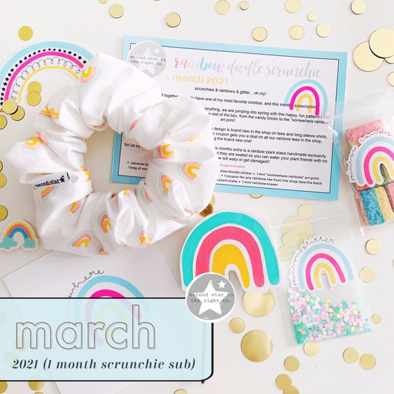 March 2021 'somewhere Over the Rainbow' Monthly - Etsy