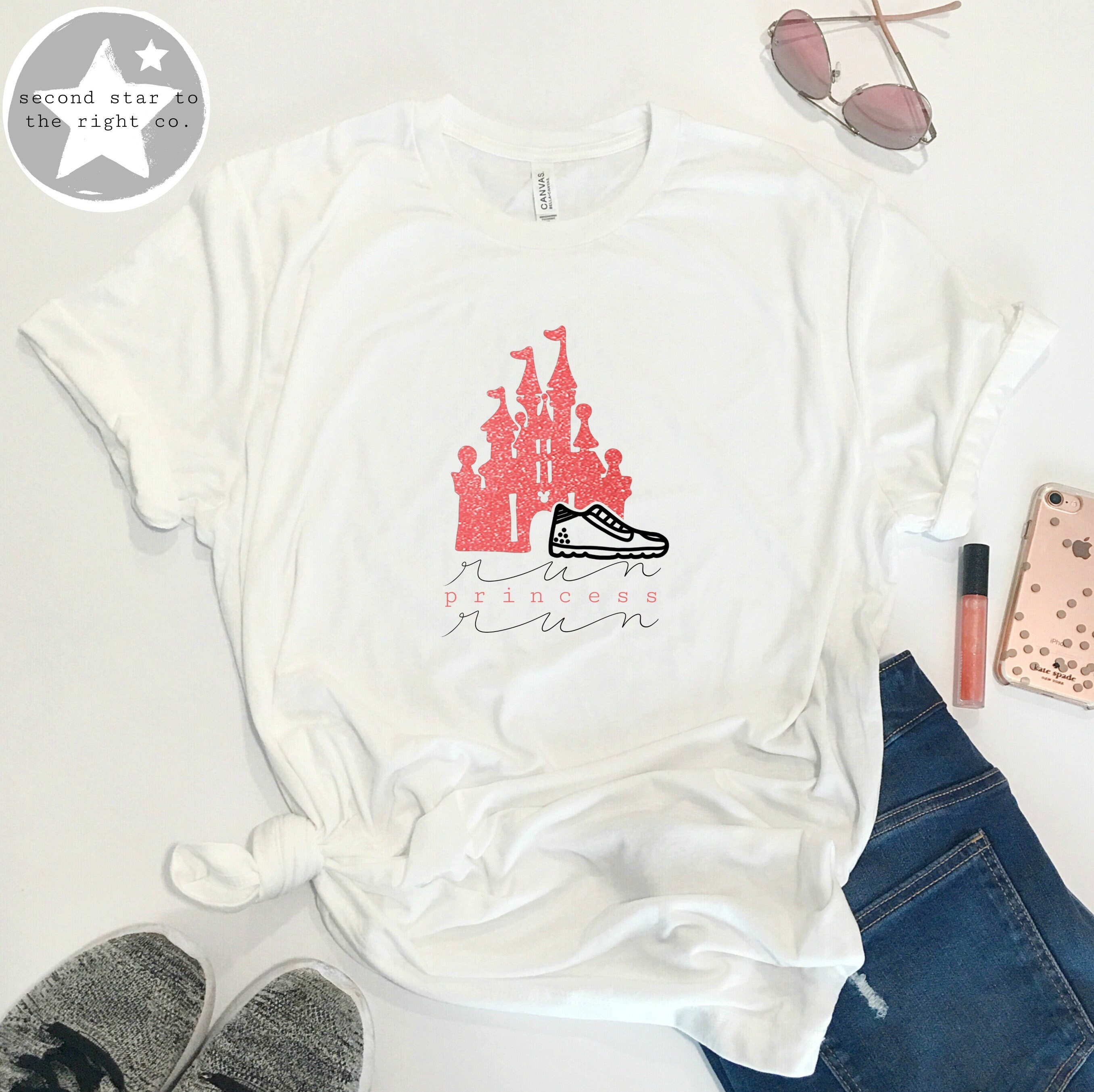 Run Disney Shirt / Run Disney Glitter Shirt / Run Princess Run Etsy