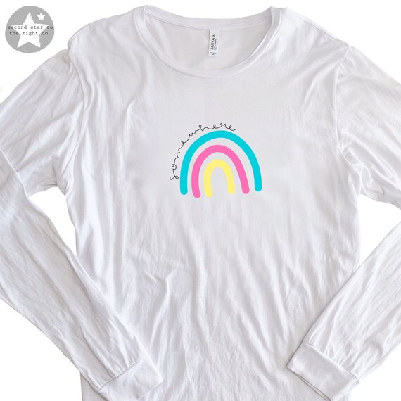 Long Sleeve Shirt / Rainbow Long - Etsy 