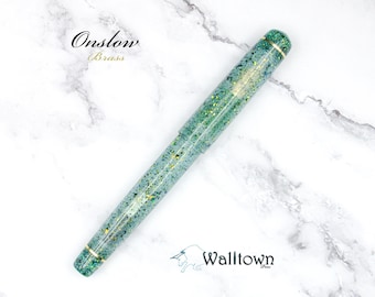 Buenas probabilidades / Evergreen / Modelo Onslow Brass / Jowo n.° 6 / Pluma estilográfica hecha a mano