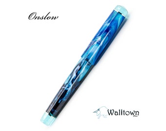 Natasaha's Nightmare w/ Unicorn Glass Color Shift | Onslow Model | #6 Jowo | Handmade Fountain Pen