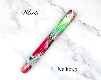 Wonderland / Modelo Watts / Plumín Jowo n.° 6 / Pluma estilográfica hecha a mano