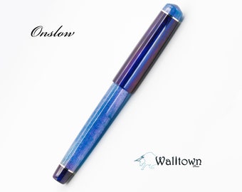 Unicorn Skin and Into the Mystic Color Shifts | Onslow Model | #6 Jowo | Handmade Fountain Pen