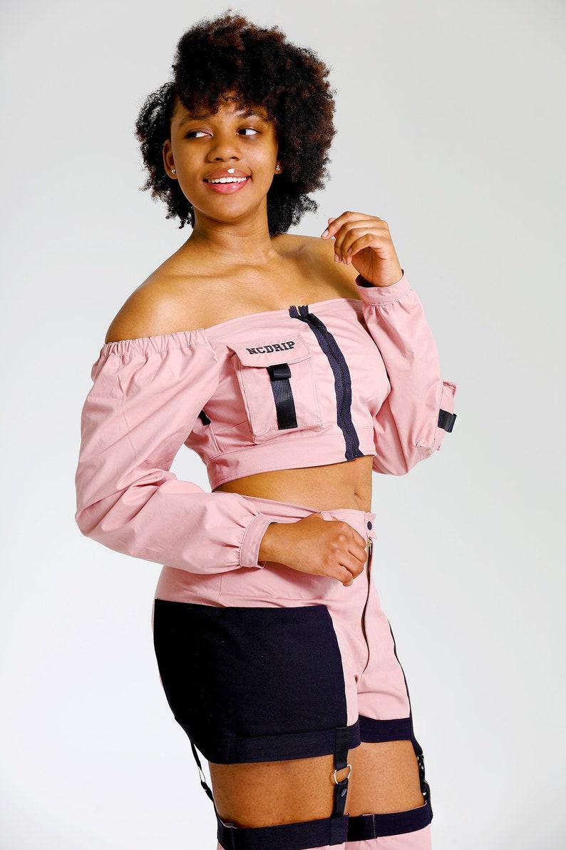 Call Me Maybe Pink Crop Top Womens Crop Top Womens Tops Etsy