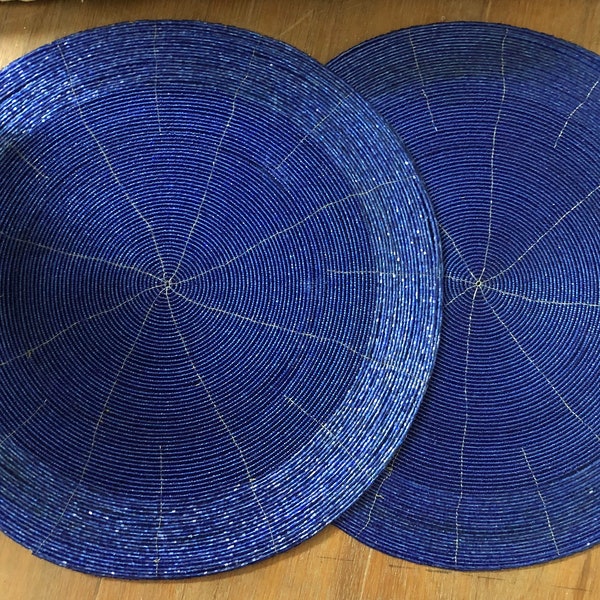 Royal Blue Placemats for Party Etsy