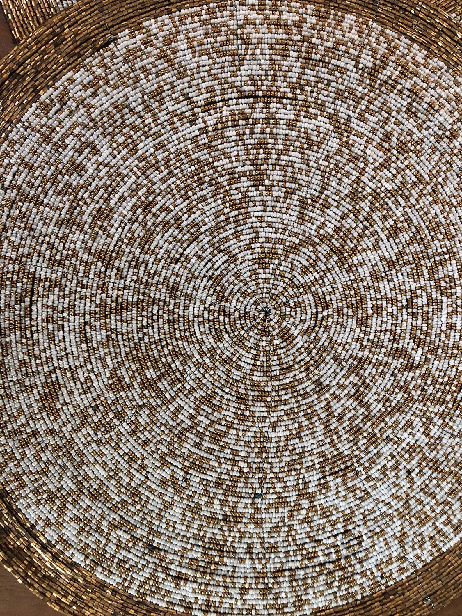 Set of 4/6/10 Antique Gold and White Table Mats Coasters and Etsy