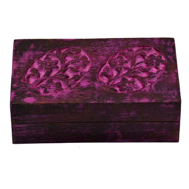 Master Piece Crafts Handmade Pink Jewelry Box, Wood Box, Storage Box, Gift Box, Trinket Box, Gift for her, Valentine Gift, Ready to ship