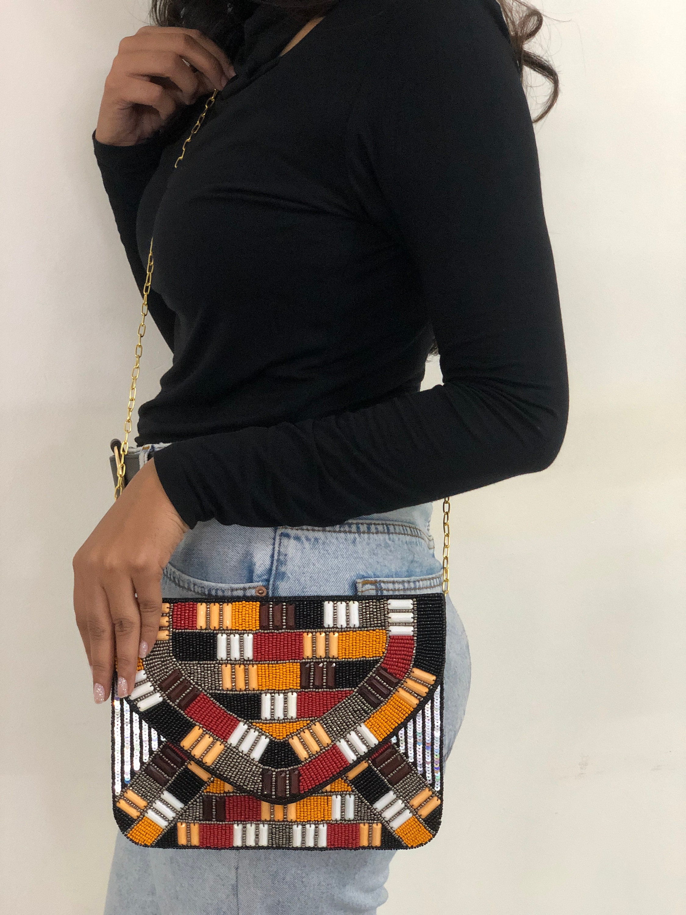 Multi colored evening bags cheap