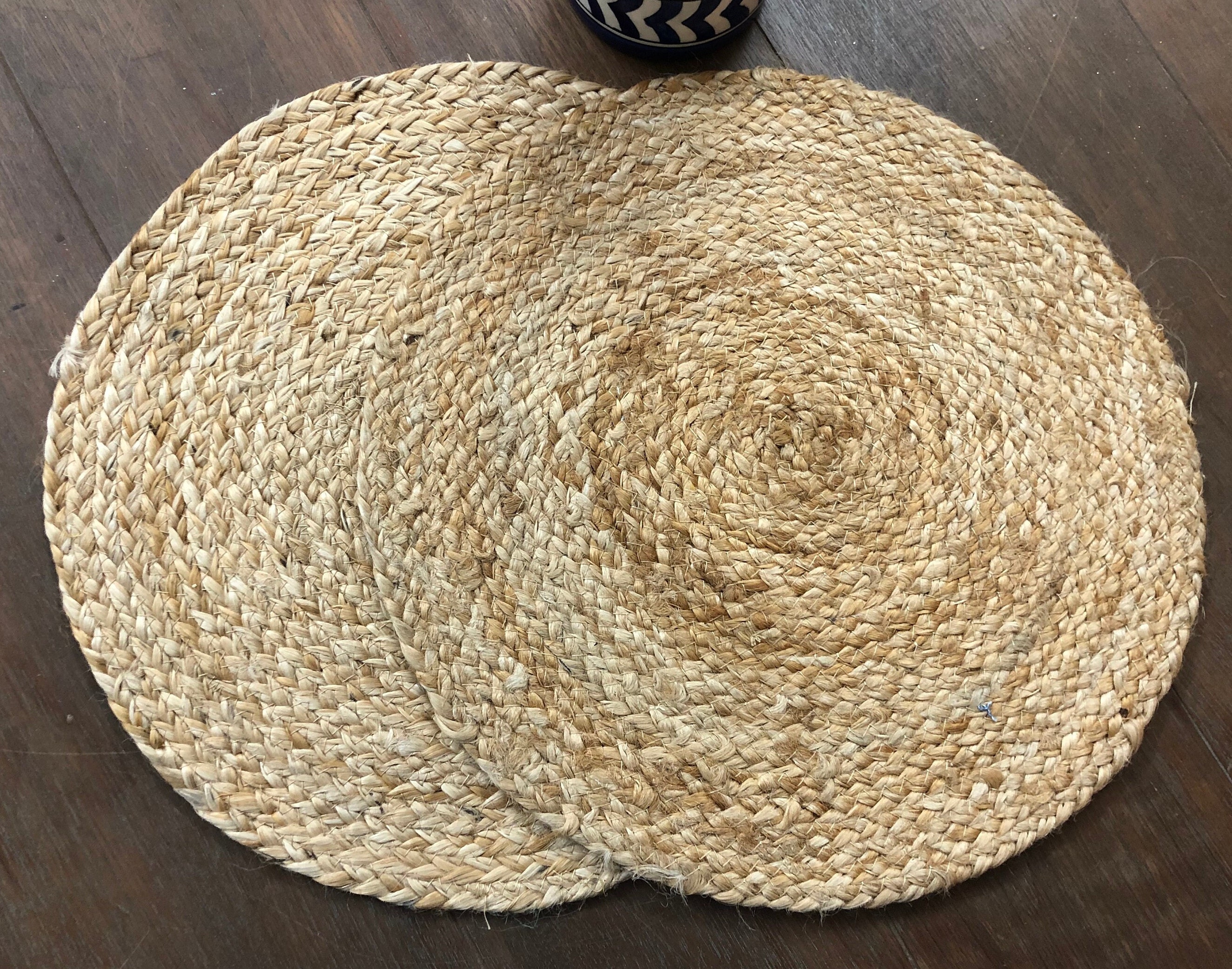 Natural Jute Table Mats Set of 4/6/8 Handmade Placemats Etsy
