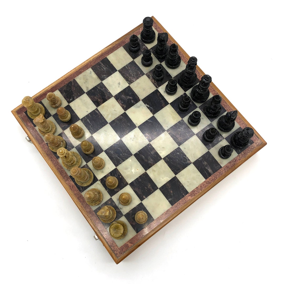 Magnetic Travel Chess Set Folding Brain Board Game - Open Box