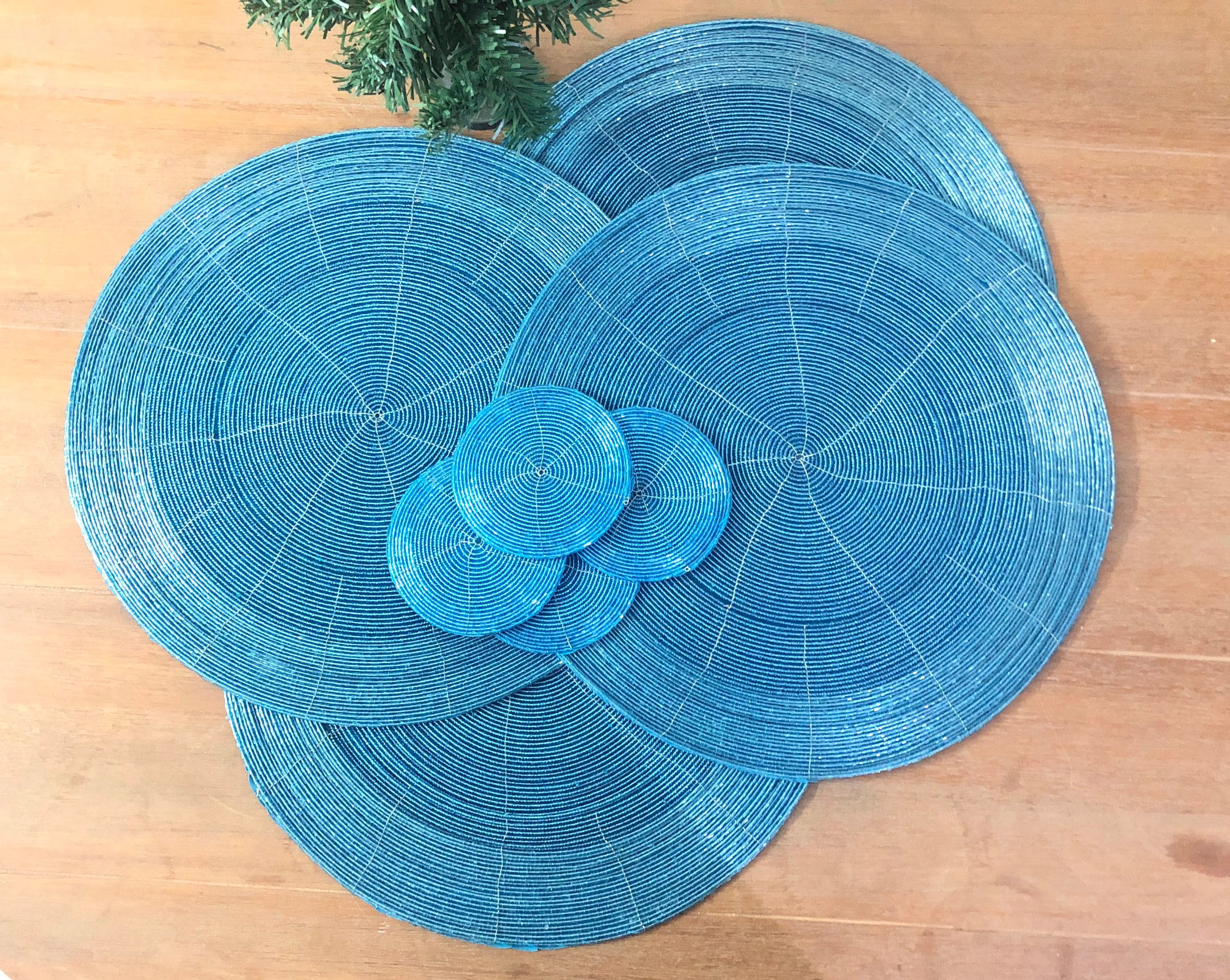 14 Placemats and 4 Coasters Set of 4 Handmade Etsy