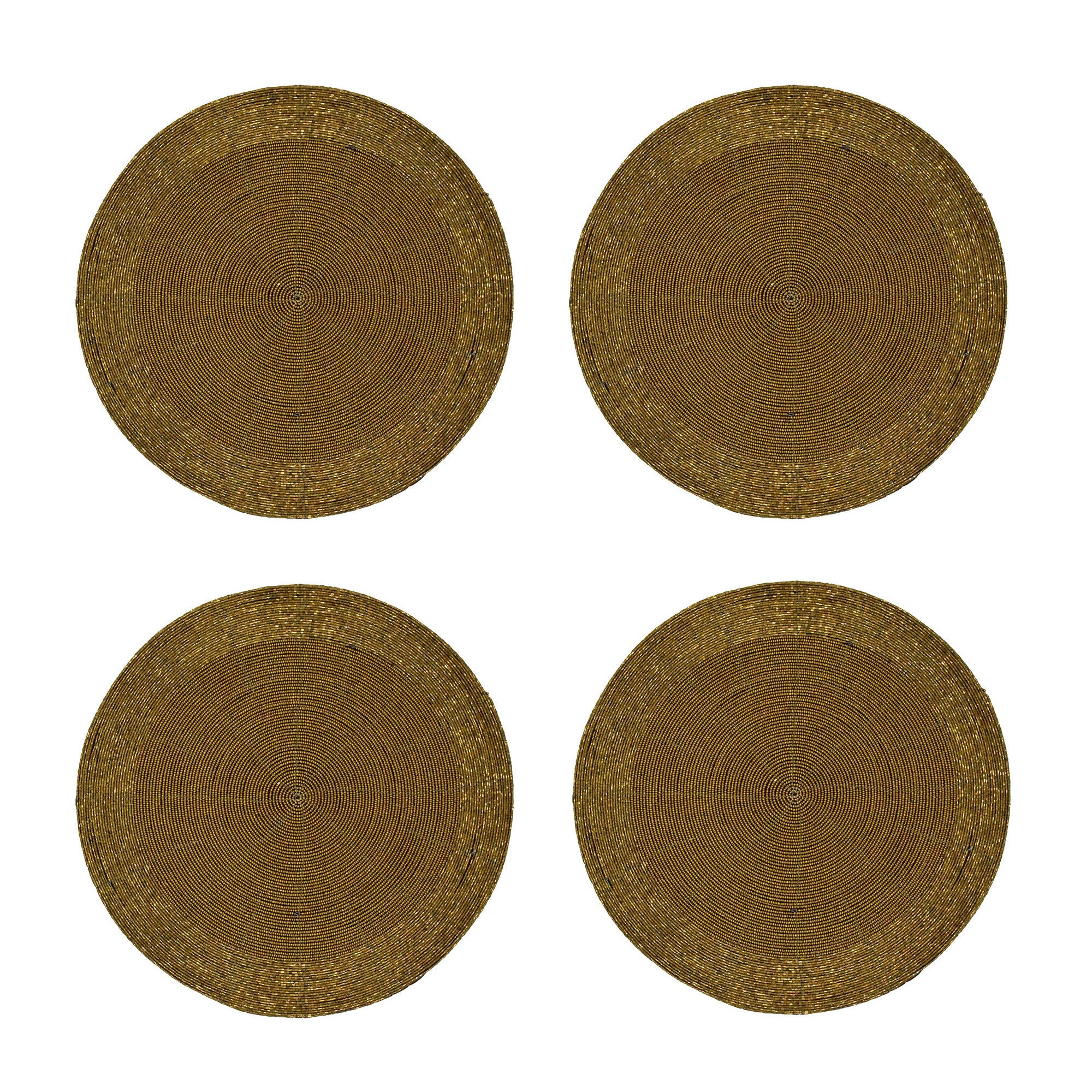 Antique Gold Table Mats Set of 4 Handmade Antique Golden Etsy