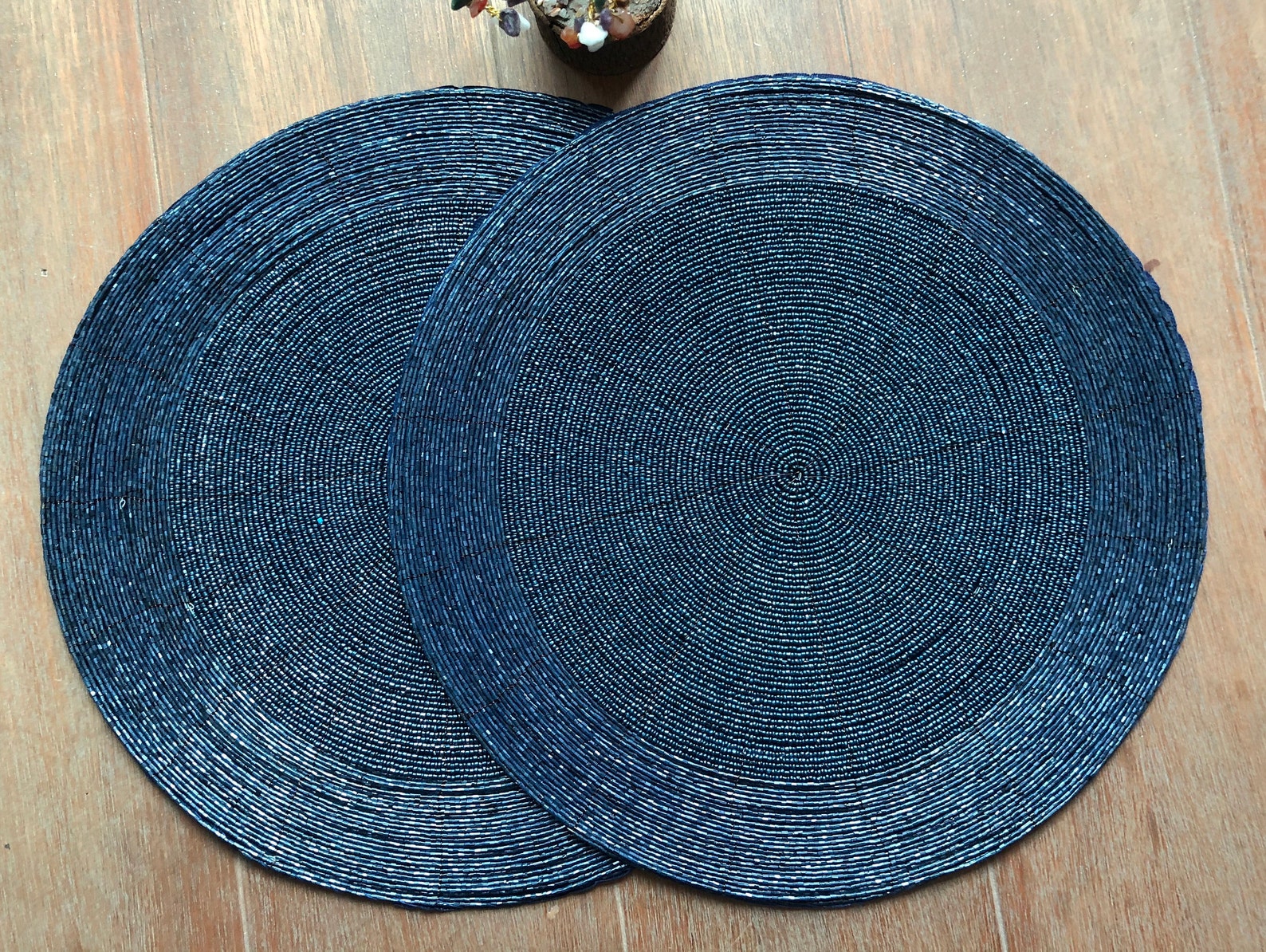 Handmade Beaded Charger Placemats Housewarming Gift Set Etsy