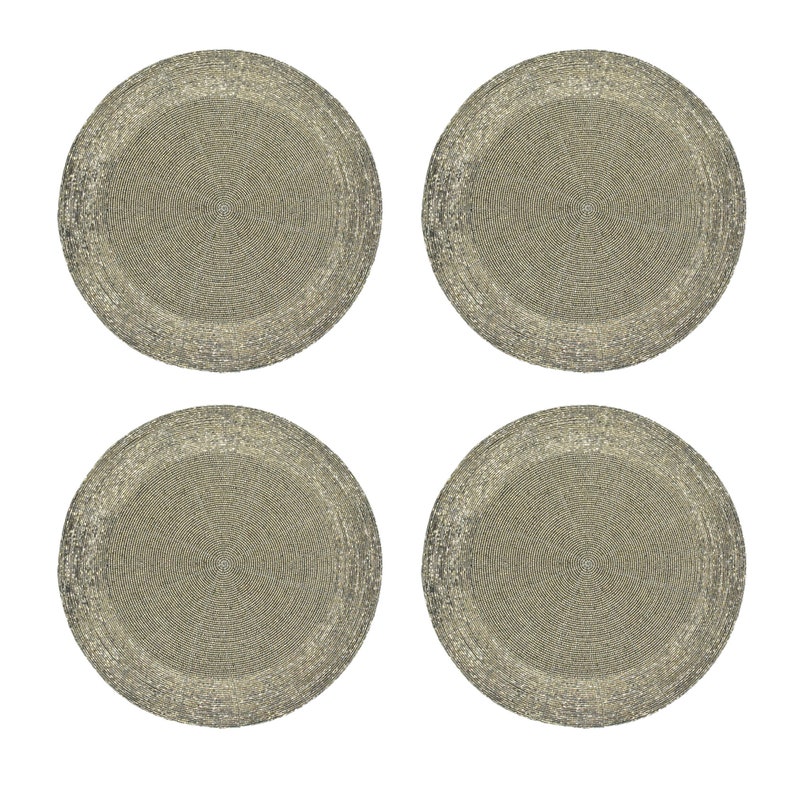 Handmade Beaded Charger Placemats Housewarming Gift Set Etsy