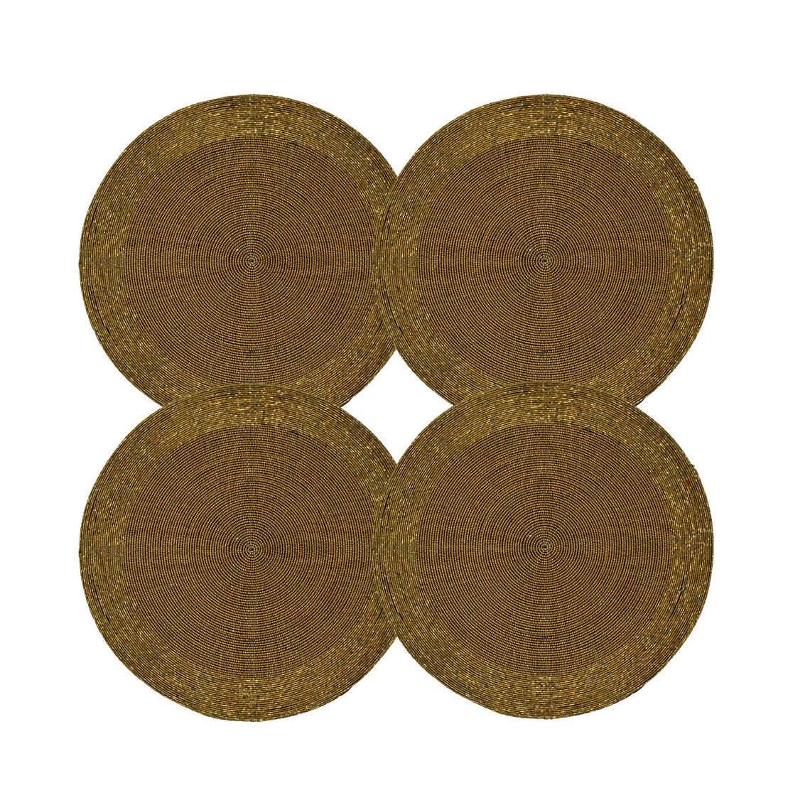 Antique Gold Table Mats Set of 4 Handmade Antique Golden Etsy