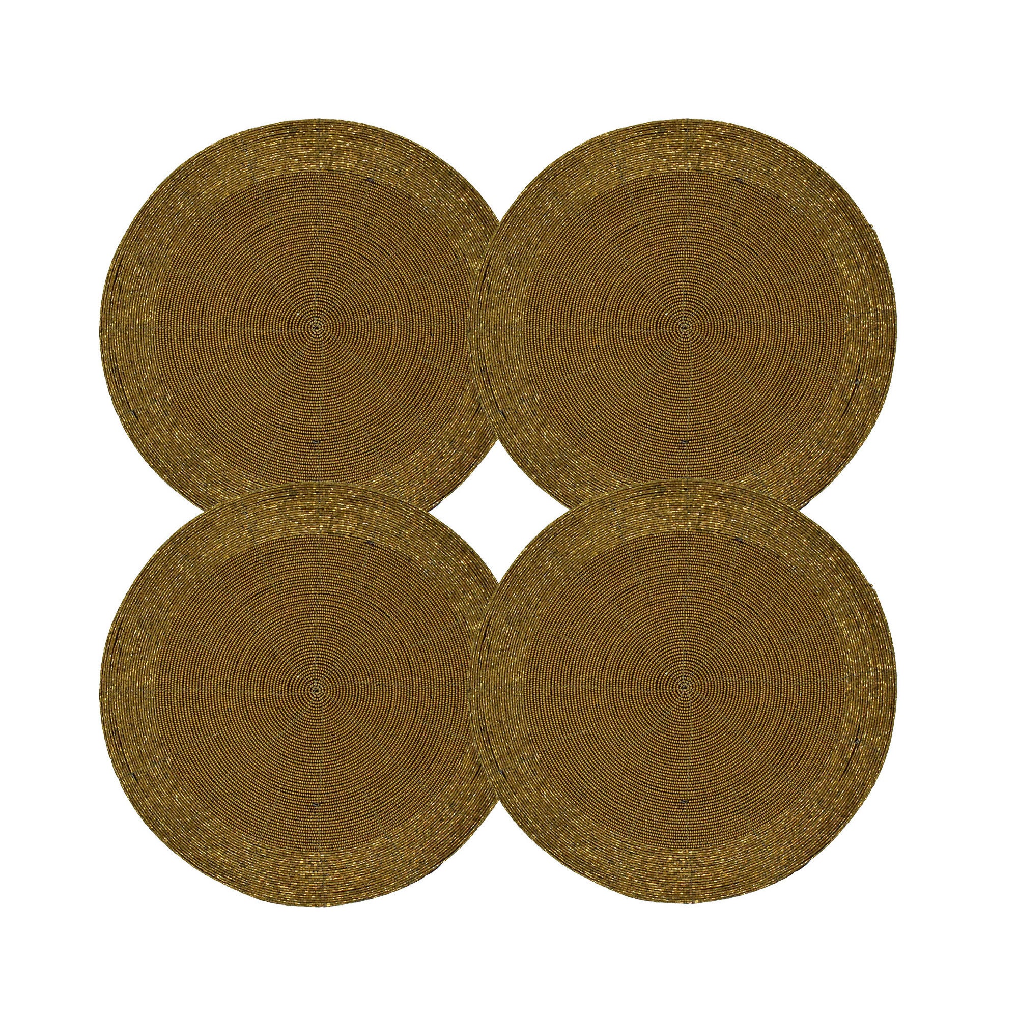Antique Gold Table Mats Set of 4 Handmade Antique Golden Etsy