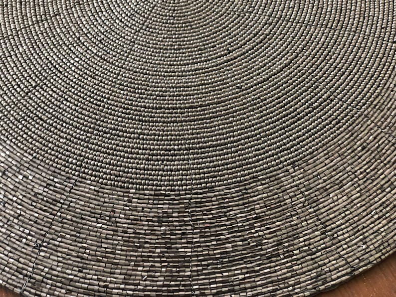 Handmade Beaded Charger Placemats Housewarming Gift Set Etsy