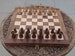 12' Wooden Handmade Non Magnetic Chess Set, Folding Travel Chess, Convertible Chess Storage Box, Chess Board Pawns, Father's Day Gift Set 