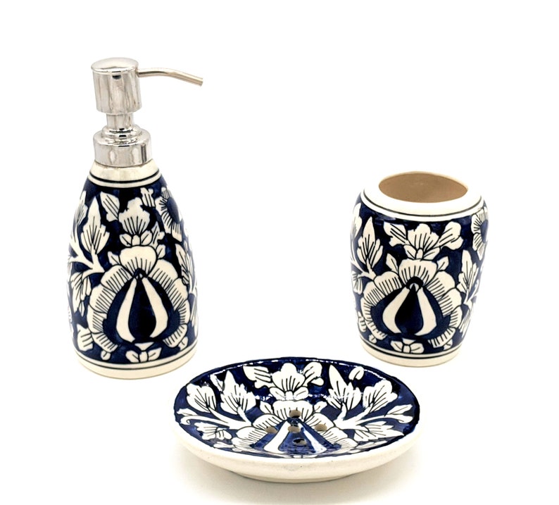 Ceramic Toothbrush Holder Soap Dispenser Pump and Soap Dish Etsy