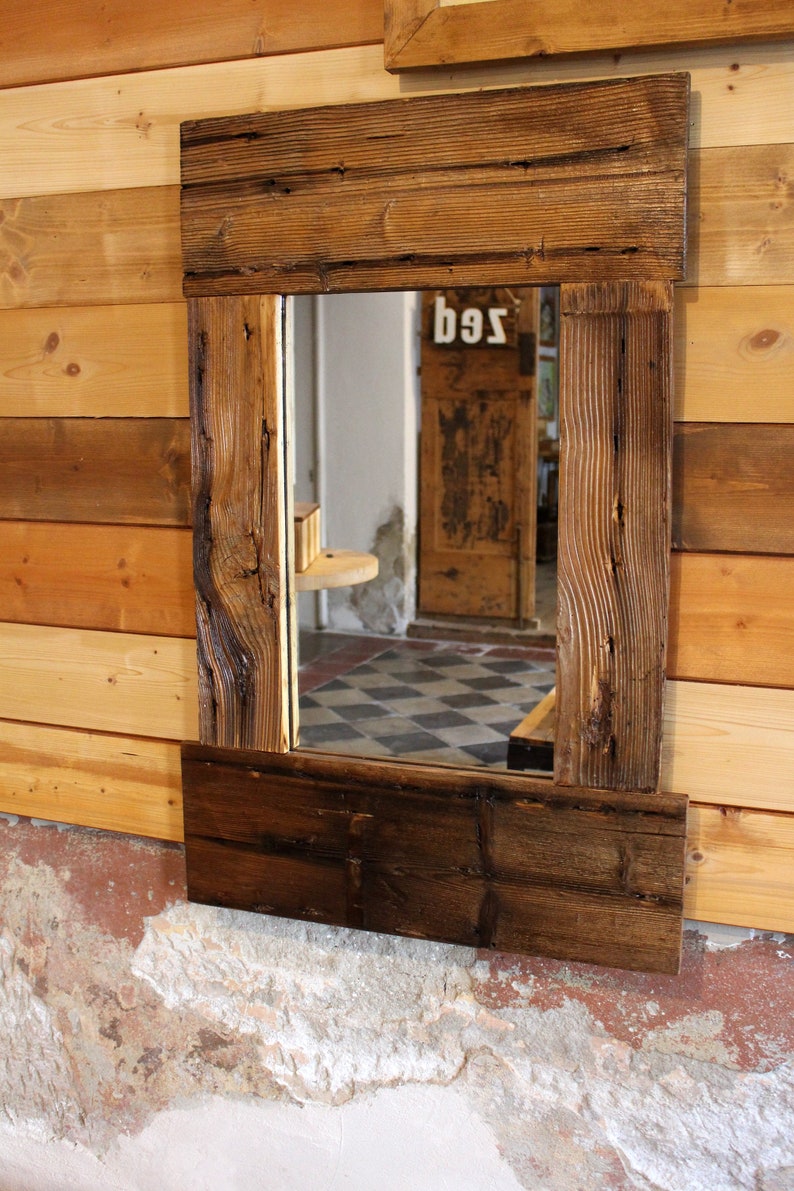 Miroir en bois brut image 2
