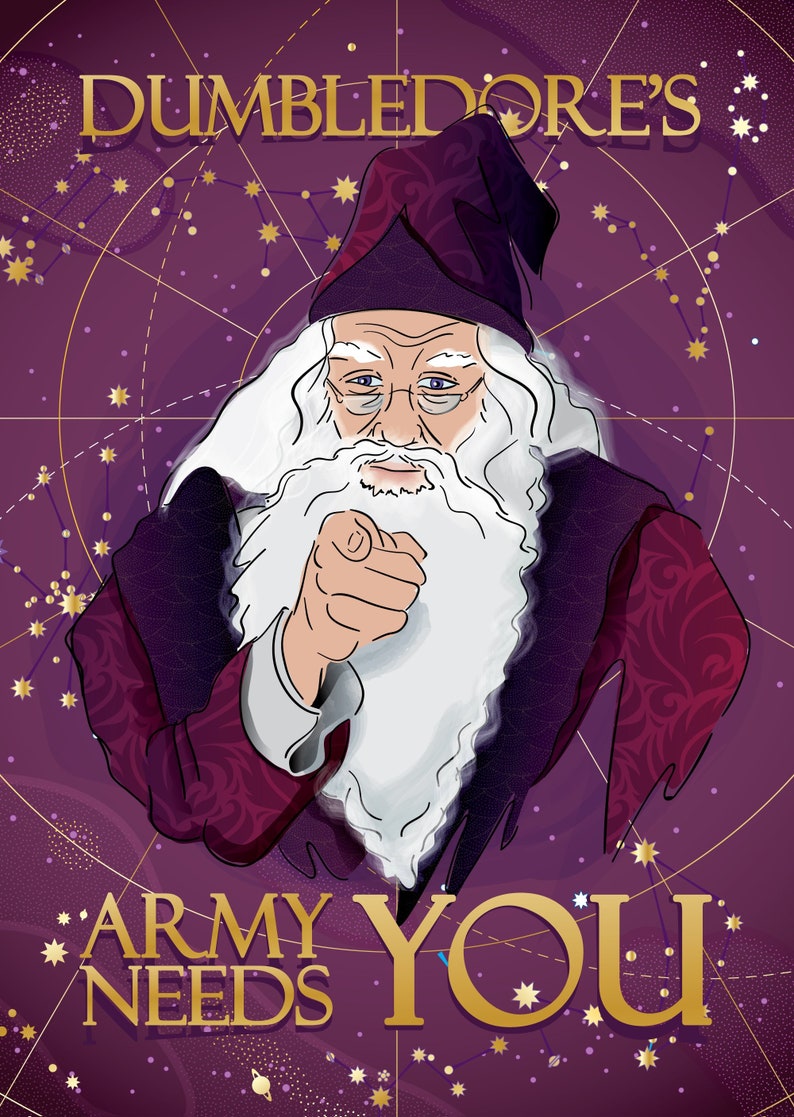 Harry Potter Dumbledore's Army Poster | Etsy