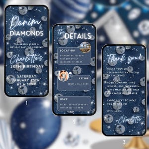 glam evite template 30th luxury event flyer