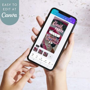 yacht bday event social media invite