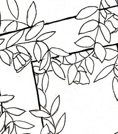 PRINTABLE COLORING PAGE Pdf Jpeg With Vines and Flowers - Etsy
