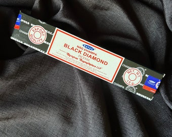 Black Diamond Incense Sticks Satya