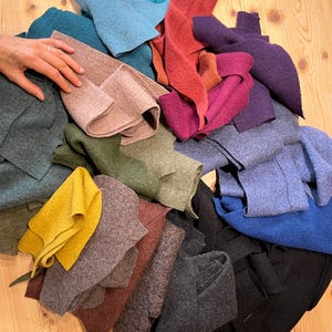 Walkreste in tollen Farben, ideal für Applikationen & Reparaturen, Puppenkleidung und zum Basteln, Kindergarten, Reparatur Trachten