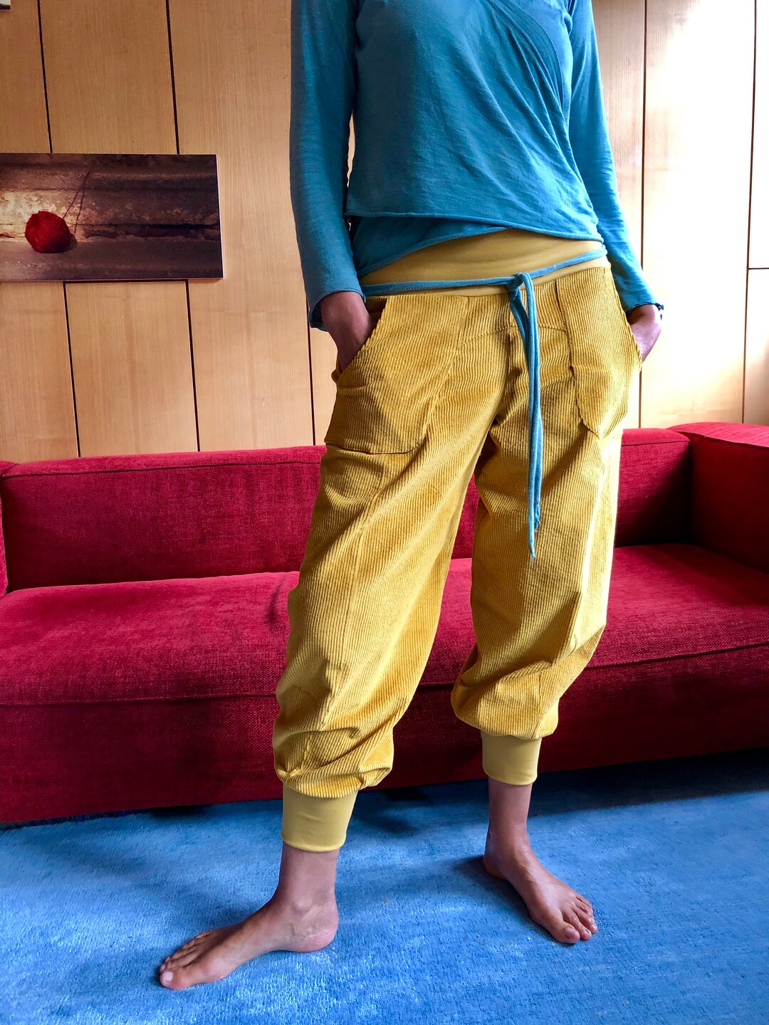 Comfortable Everyday Pants Made of Corduroy Etsy