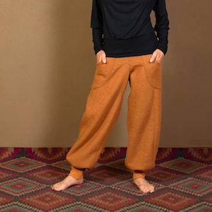 COSY SHAKTI - Riding-style boiled wool trousers - our bestseller made from pure wool or merino wool, sustainable & elegant, alternative outdoor fashion
