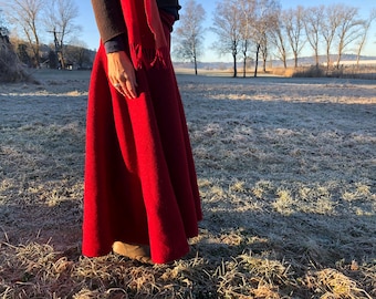 ERDENMUTTER - high-quality skirt made of Merino wool or wool, a true dream for all winter wool fans, ideal for ceremonies and seminars