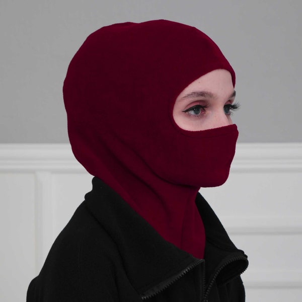 Instant Turban Fleece Lightweight Inner Bonnet Ninja Cap, Slip on Hijab, Balaclava Wind-Resistant Face Mask,TB-2P